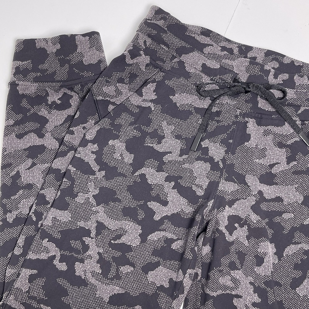 Lululemon Women's 4 Ready To Rulu Joggers Black Gray Camo Drawstring